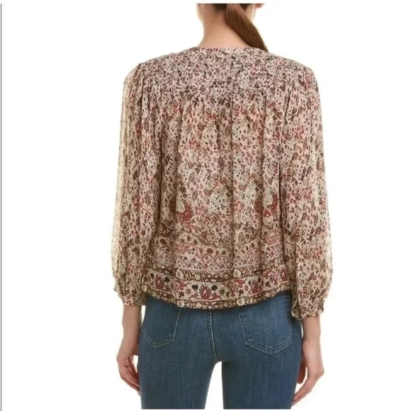 Velvet by Graham & Spencer Suzanne paisley boho top - Picture 2 of 11